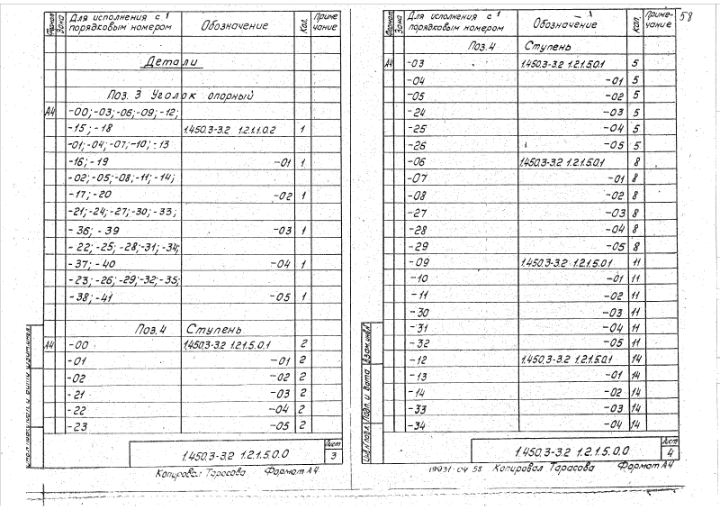 Серия 1.450.3-3 выпуск 2 часть 1. Страница 058