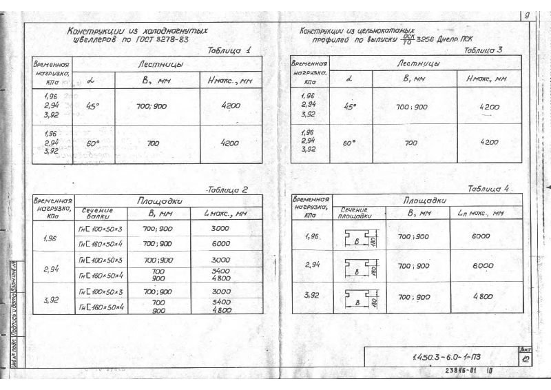 Серия 1.450.3-6 выпуск 0-1. Страница 09