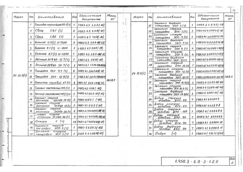 Серия 1.450.3-6 выпуск 0-3. Страница 13