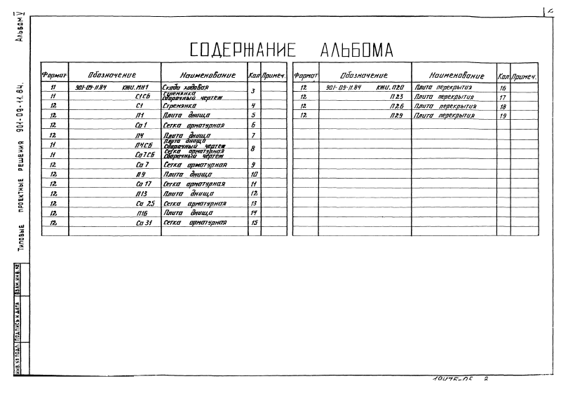 ТПР 901-09-11.84 Альбом 5. Страница 04
