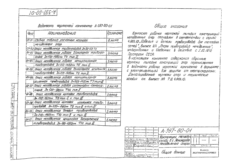 Альбом А397-80. Страница 003