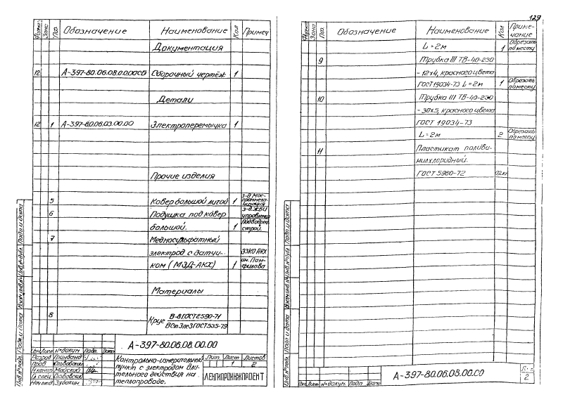 Альбом А397-80. Страница 129