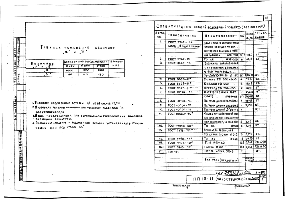 Альбом ПП16-11. Страница 050