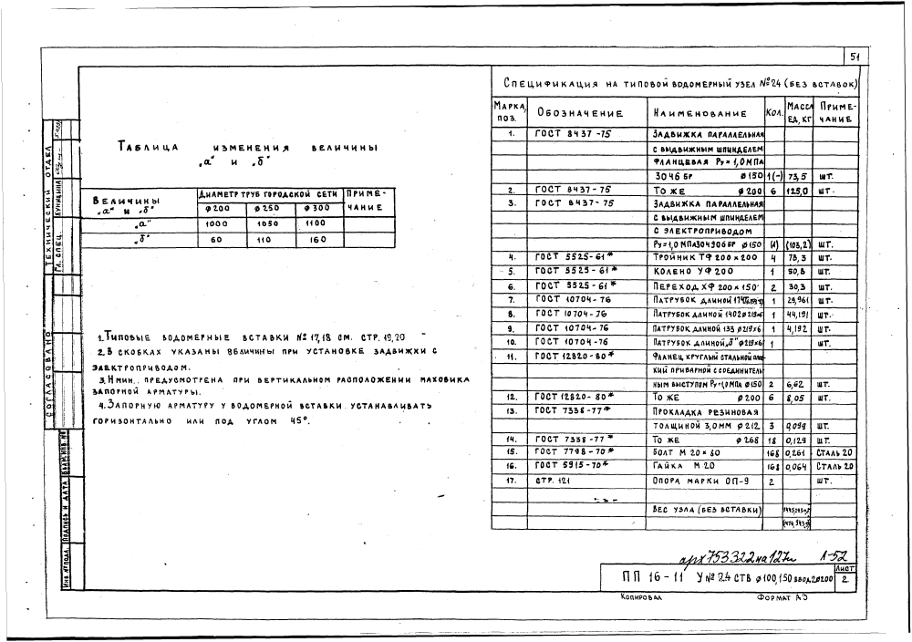 Альбом ПП16-11. Страница 052