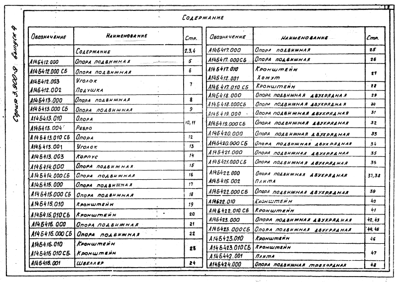 Серия 3-900-9 выпуск 4. Страница 003