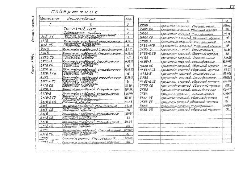 Серия 5.904-1 выпуск 1 часть 1. Страница 002