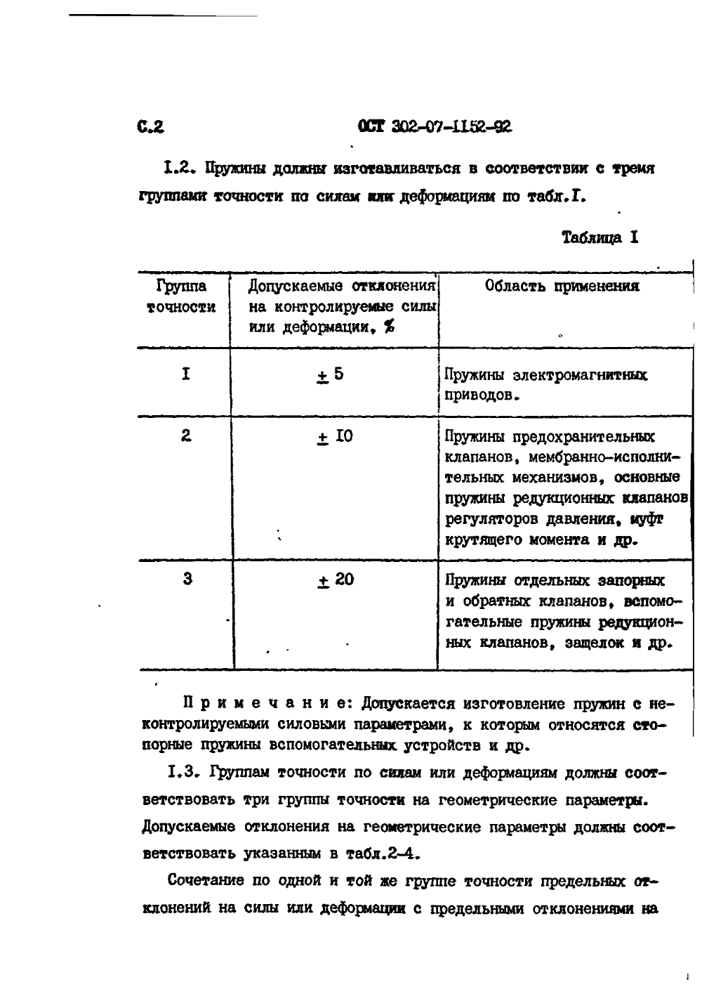 ОСТ 302-07-1152-92. Страница 02