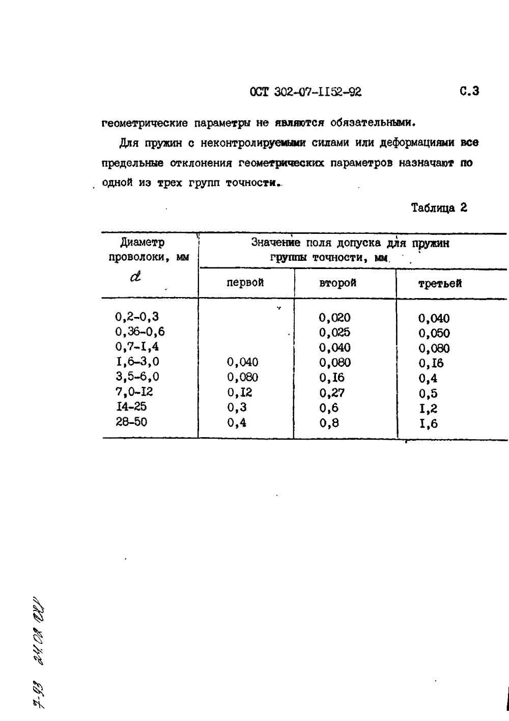 ОСТ 302-07-1152-92. Страница 03