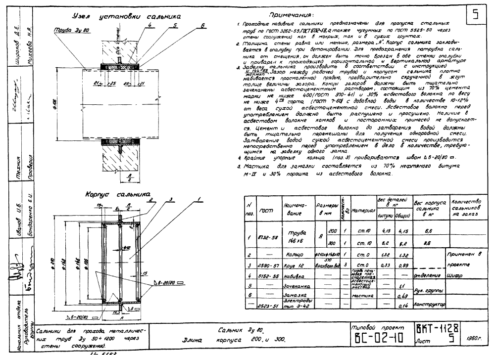 Cальники Ду50-1200. Страница 06