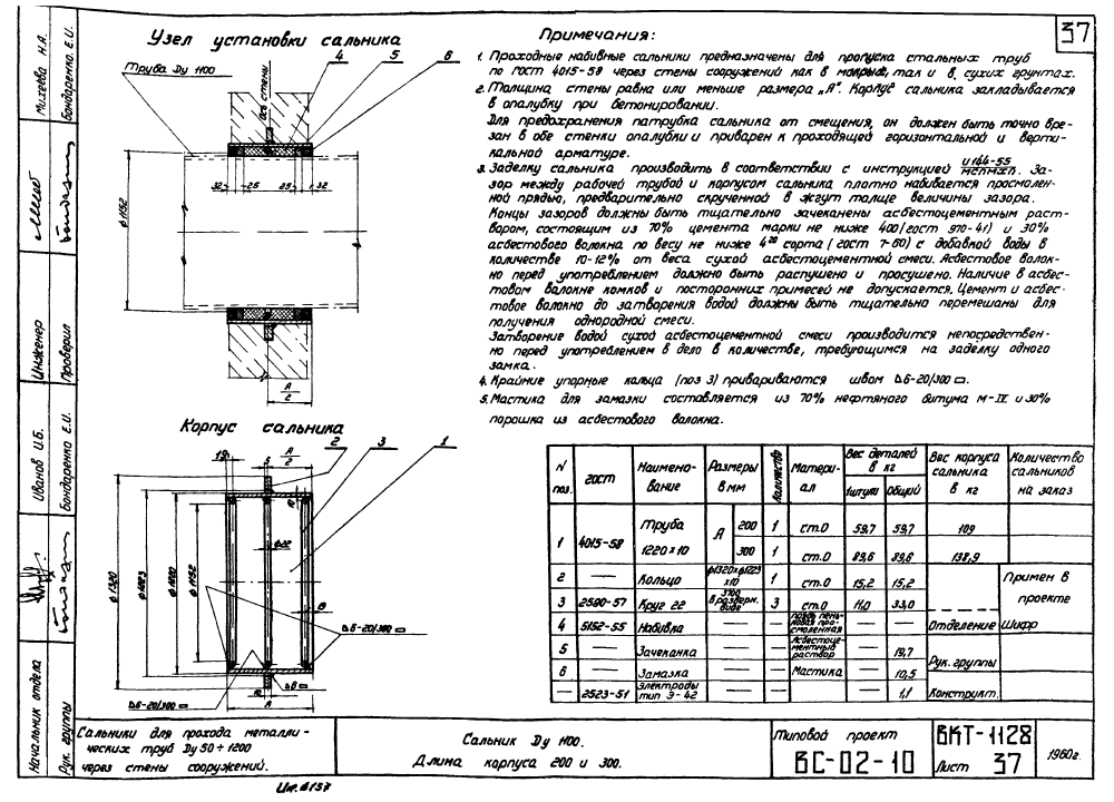 Cальники Ду50-1200. Страница 38
