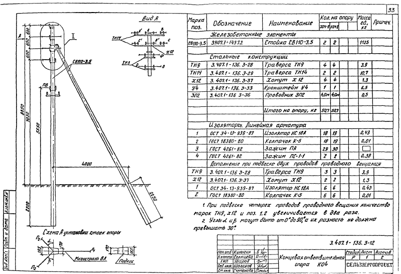 Серия 3.407.1-136 выпуск 3. Страница 33