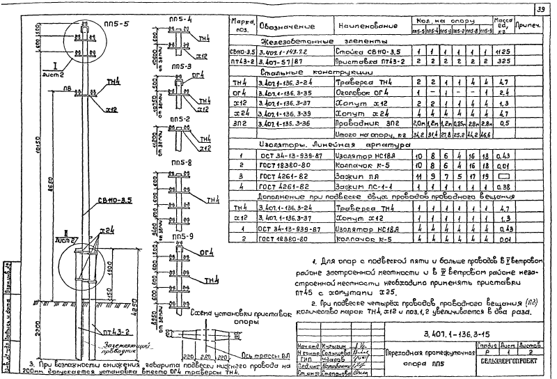 Серия 3.407.1-136 выпуск 3. Страница 39